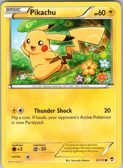 PIKACHU 27/111 FURIOUS FISTS POKEMON MP - Image 1