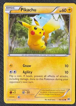 PIKACHU 48/162 C BREAKTHROUGH POKEMON LP - Image 1