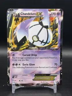 Chandelure EX 77/113 Legendary Treasures Ultra Rare Pokemon NM - Image 1