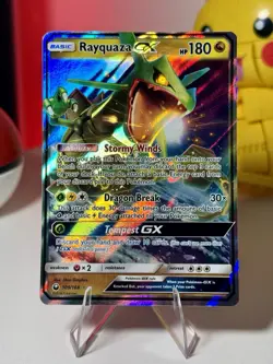 Pokemon Rayquaza GX Ultra Rare Full Art Sm-Celestial Storm Holo 109/168 - Image 2