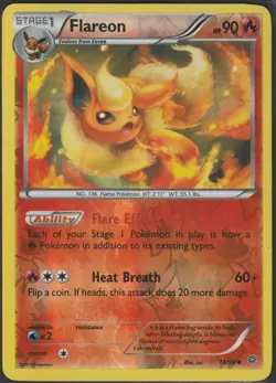 Flareon Reverse Holo 13/98 XY Ancient Origins HP Pokemon Fast Ship - Image 1