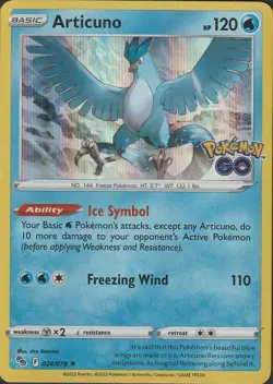 Articuno 024/078 Holo Rare | Pokemon GO | Holo | Near Mint - Image 1
