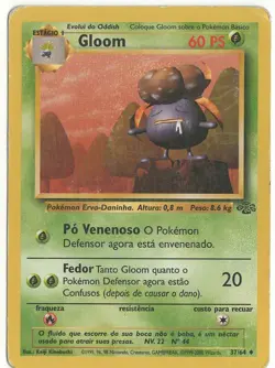 Pokemon Portuguese Base Set Jungle Gloom 37/64 1st Edition MP - Image 1
