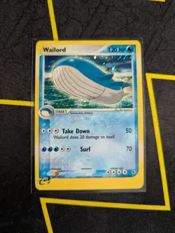 Wailord Holo Rare 14/109 LP Ruby and Sapphire 2003 Holo Pokemon English - Image 1