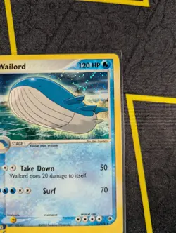 Wailord Holo Rare 14/109 LP Ruby and Sapphire 2003 Holo Pokemon English - Image 5