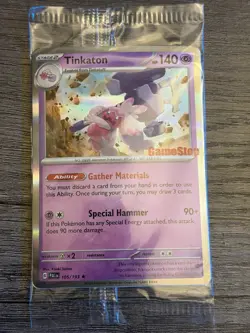 Pokemon: Tinkaton Holo #105/193 Paldea Evolved Gamestop Promo SEALED TCG - Image 1