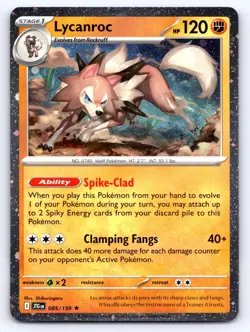 Lycanroc 085/159 Cosmos Holo Journey Together Pokemon Near Mint - Image 1