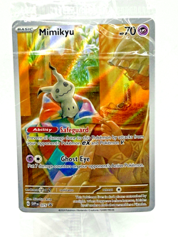 Pokemon Mimikyu SVP 075 Paldean Fates ETB Promo Sealed Full Art - Image 1