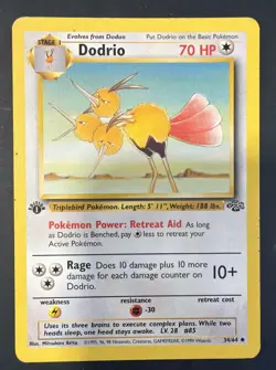 Dodrio 34/64 Jungle 1st Edition Regular Uncommon LP - Image 1