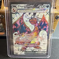 Pokemon Charizard EX 056 Holo Rare 330 HP Stage 2 black star promo - Image 1