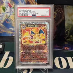 Pokemon Charizard Legendary Coll. Reverse Holo Rare #3 PSA 1 - Image 1