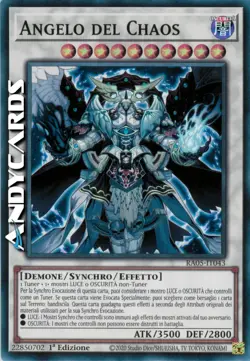 ANGELO DEL CHAOS • (Chaos Angel) • Super R • RA05 IT043 • 1Ed • Yugioh ANDYCARDS - Image 1
