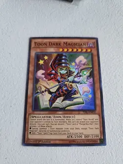 Yugioh Toon Dark Magician TDIL-EN032 The Dark Illusion 1st Edition Y402 - Image 1