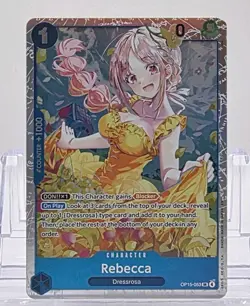 Bandai One Piece CCG Rebecca Dressrosa OP15-053 SR EN - Image 1