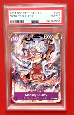 2023 ONE PIECE MONKEY D. LUFFY PIRATE PARTY PSA 8 Promo P-041 English - Image 1