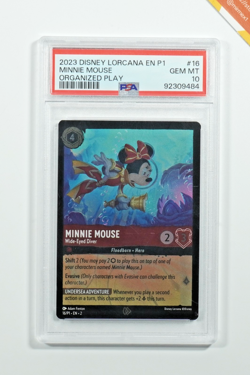 Disney Lorcana PSA 10 P1-Promo #16 Minnie Mouse Organized Play - Image 1