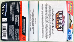 Set of 3 Pokemon Scarlet & Violet Paldea Evolved, Obsidian Flames Trading Cards. - Image 4