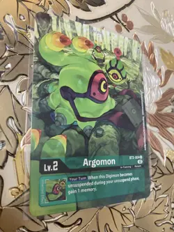 Digimon Card Game Argomon Alternate Art BT2-004 U Foil - Image 1