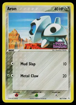 Pokemon Card - Aron Holon Phantoms 58/110 Reverse Holo Stamped - Image 1