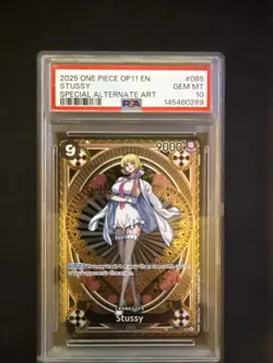 PSA 10 Stussy SP OP11 One Piece Card Game English GEM MT 10 - Image 1