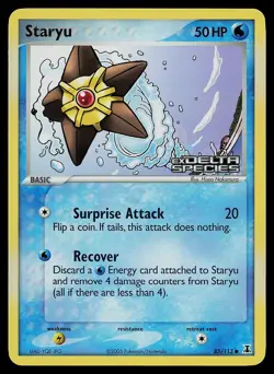Pokemon Card - Staryu Delta Species 85/113 Reverse Holo Stamped - Image 1