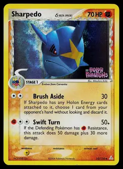 Pokemon Card - Sharpedo Holon Phantoms 53/110 Reverse Holo Uncommon Stamped - Image 1