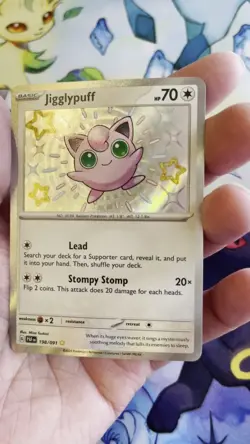 Pokemon Jigglypuff Holo Shiny Rare 198/091 SV: Paldean Fates TCG Card - Image 2