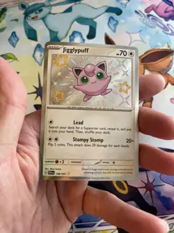 Pokemon Jigglypuff Holo Shiny Rare 198/091 SV: Paldean Fates TCG Card - Image 5