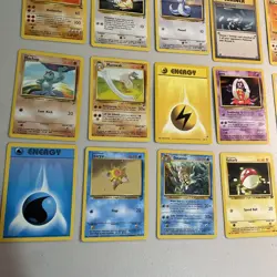 Vintage Pokemon Card Lot Base Set Jungle Fossil Neo 50 Cards Good Condition - Image 2