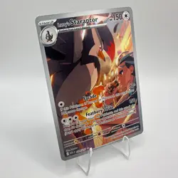 Pokemon Larry's Staraptor 249/217 Ascended Heroes Illustration Rare IR Holo Card - Image 2