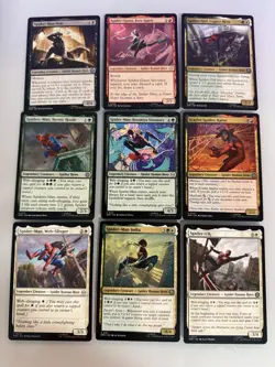 Magic The Gathering Marvel’s Spider-Man 18 Card Lot Legendary Creature Heros - Image 1