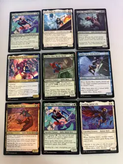 Magic The Gathering Marvel’s Spider-Man 18 Card Lot Legendary Creature Heros - Image 2