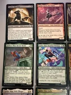 Magic The Gathering Marvel’s Spider-Man 18 Card Lot Legendary Creature Heros - Image 3