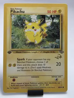 Pokemon Pikachu [W Stamped] 60/64 Wotc Promo Stamped Promo Regular Card - Image 1