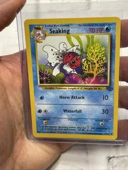 Pokemon TCG Seaking Jungle 46/64 Unlimited Uncommon Card WOTC NM Near Mint Vtg - Image 1