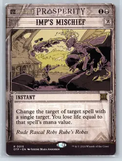 IMP'S MISCHIEF 15 OUTLAWS OF THUNDER JUNCTION: BREAKING NEWS MTG NM - Image 1