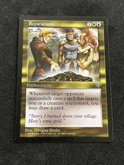 Reparations Mirage Regular MTG—Never Played NM/Mint—RESERVE LIST-Free Shipping - Image 1