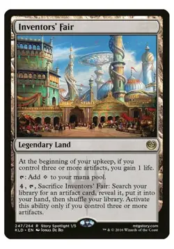 1x MTG Inventors' Fair - Kaladesh Rare Land! NM Mint! - Image 1