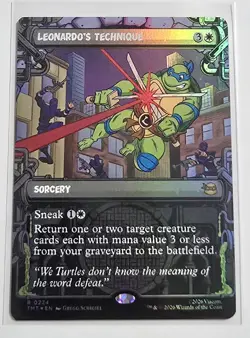 Leonardo's Technique (Showcase) #224 (Foil) TMT Magic MTG - Image 1