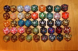 MTG Oversized Spindown d20 Dice Lot of 45 - Image 1