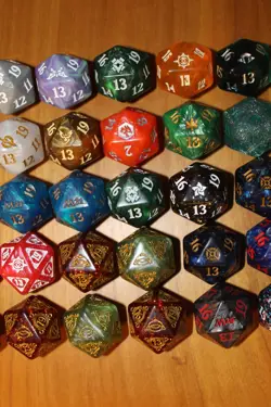 MTG Oversized Spindown d20 Dice Lot of 45 - Image 3