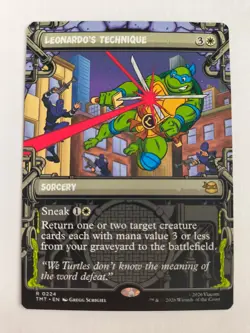 MTG Leonardo's Technique, Showcase, NM/Unplayed, TMNT - Image 1