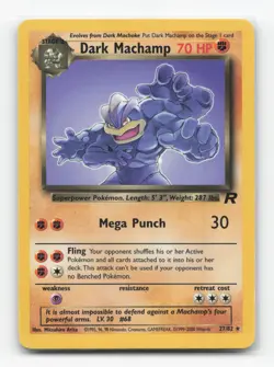 Pokemon TCG - Dark Machamp 27/82 Lightly Played Rare Team Rocket - Image 1