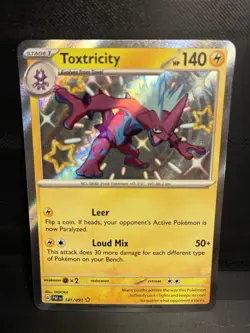Toxtricity 141/091 SV: Paldean Fates Baby Shiny Holo Rare Pokemon TCG NM - Image 1