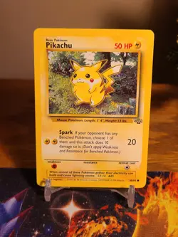 Pokemon TCG Pikachu 60/64 Jungle Edition Unlimited LP - Image 1
