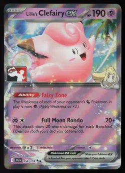 Pokemon Lillie's Clefairy ex 056/159 Prize Pack Series Cards Holo Pack Fresh NM - Image 1