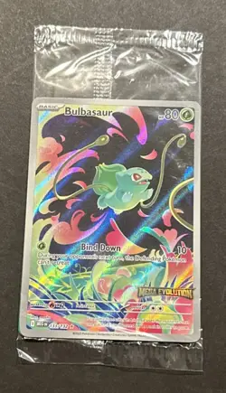 2025 POKEMON MEGA EVOLUTION BULBASAUR ILLUSTRATION RARE PROMO! - Image 2