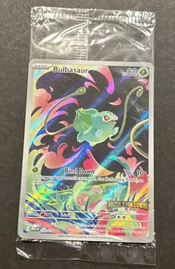 2025 POKEMON MEGA EVOLUTION BULBASAUR ILLUSTRATION RARE PROMO! - Image 5
