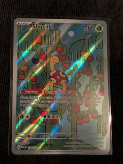 Shuckle 136/132 Illustration Rare ME01: Mega Evolution Pokemon TCG NM - Image 1