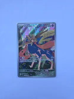Zacian Pokemon Phantasmal Flames 100/094 Illustration Rare Near Mint - Image 1